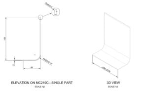 Skirting MC210C Technical Drawing